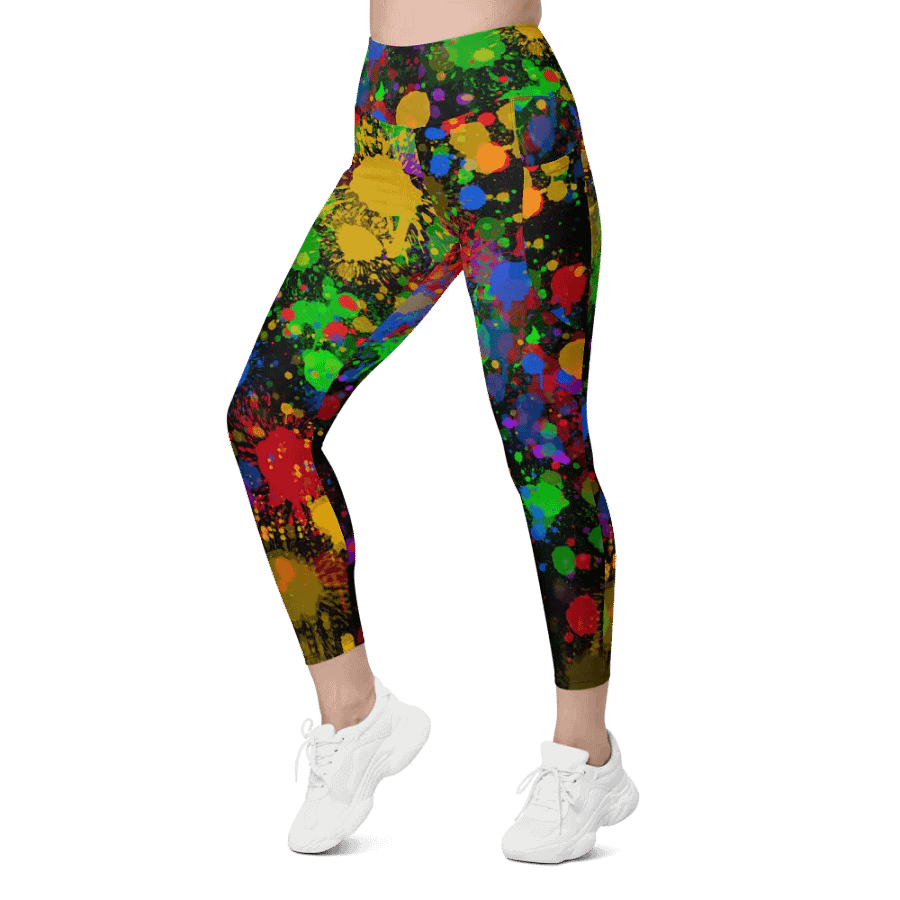 JokersVibe Graffiti Style Leggings with Pockets product image (10)