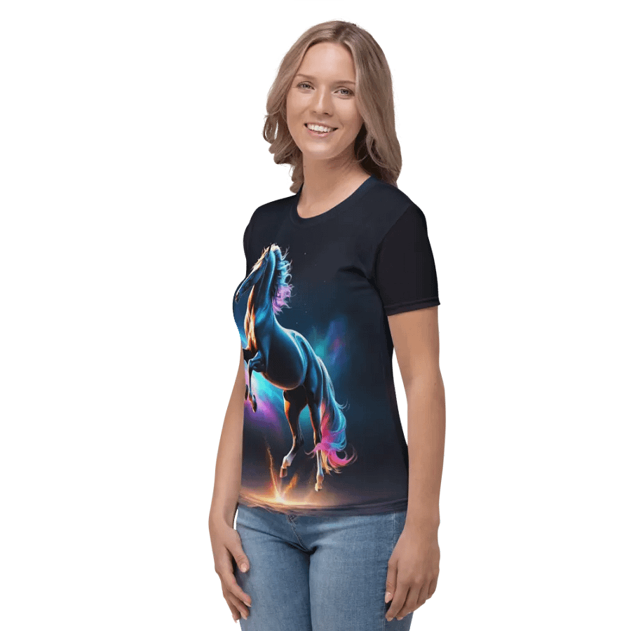 Colorful Horse All Over Print T-shirt product image (5)
