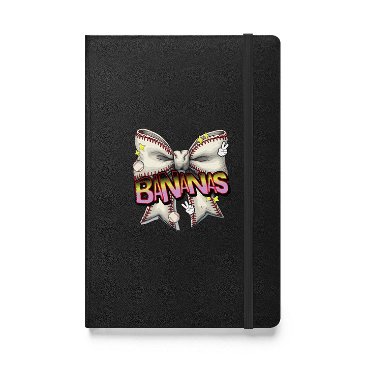 Bananas Bow Baseball Hardcover Journal product image (1)