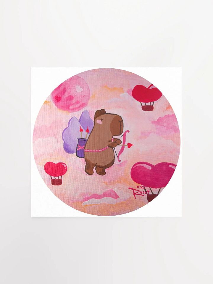 💖 Cupidbara | Capybara Print product image (2)