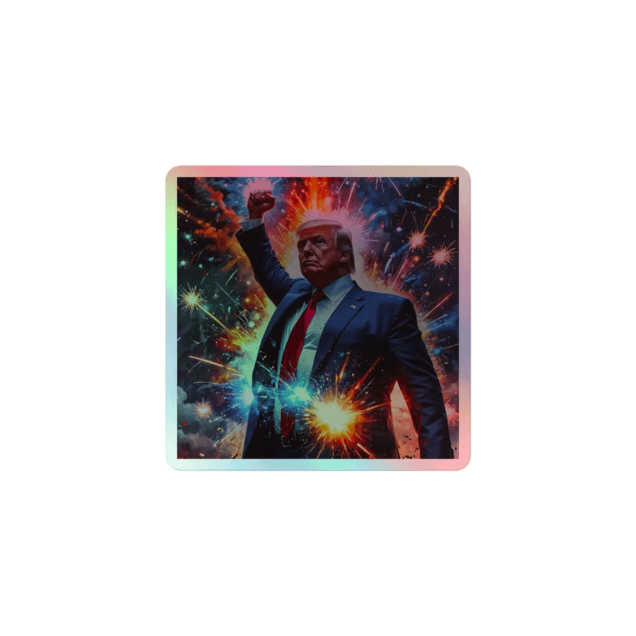 Trump Triumph! ~ HOLOGRAPHIC Sticker ~ product image (1)