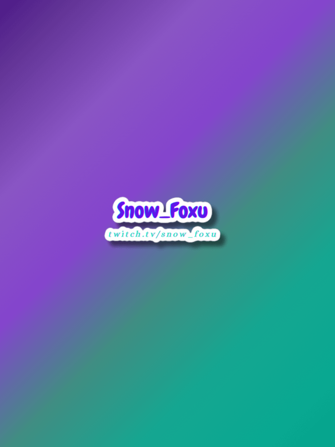 Snow_Foxu Logo Magnet (No Background) product image (1)