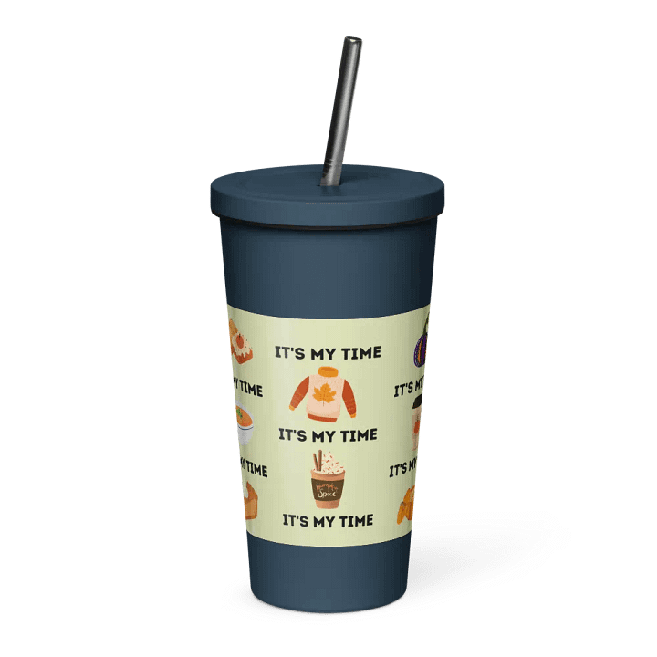 Autumn Chic Insulated Tumbler with Straw product image (1)