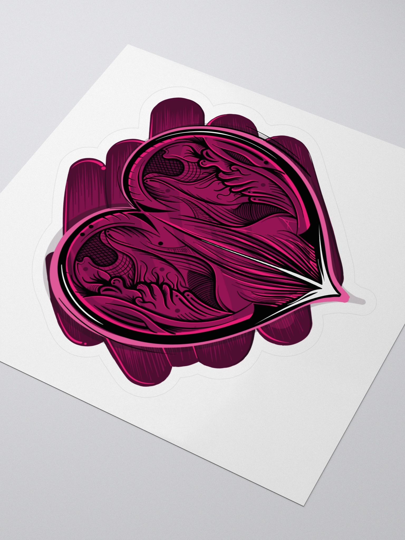 Open Heart Sticker product image (3)