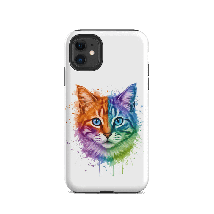 Watercolor Splash Cat Face Tough iPhone® Case product image (47)