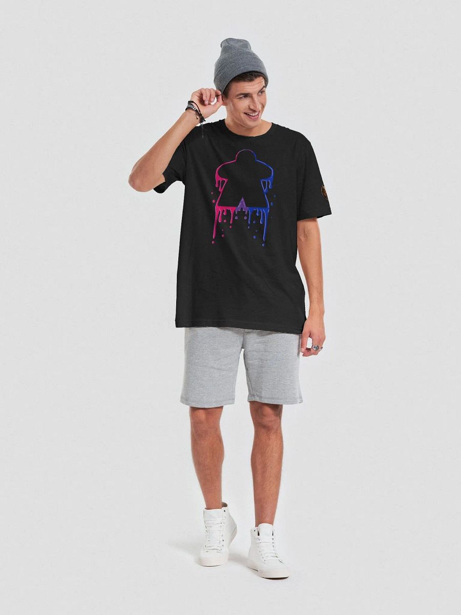 Drippy Bi Pride Meeple T-Shirt product image (6)
