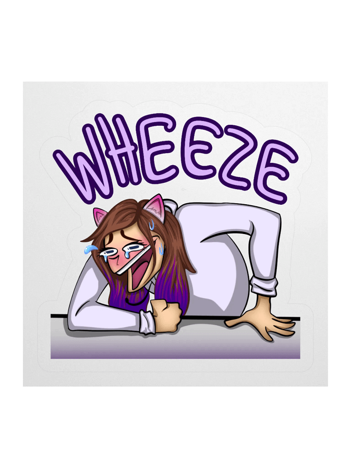 WHEEZE Laughing Wolfy Cut Stickers product image (2)