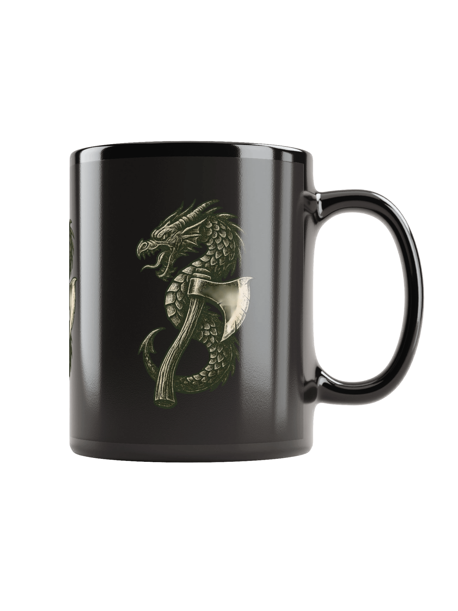 Coffee Mug Rugged Sportsmen Nordic Dragon Axe product image (2)