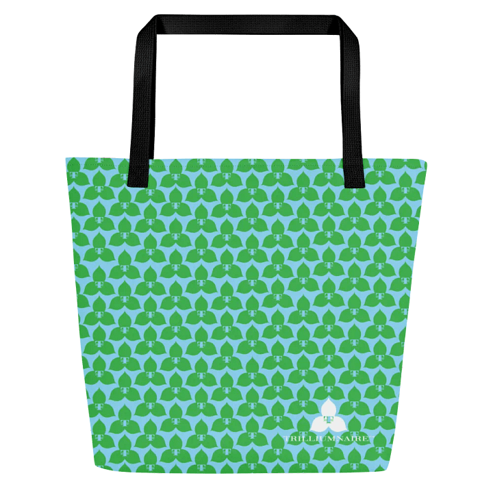 Trilliumnaire™ Oversized Tote w/Pocket in Sky and Leaf product image (1)