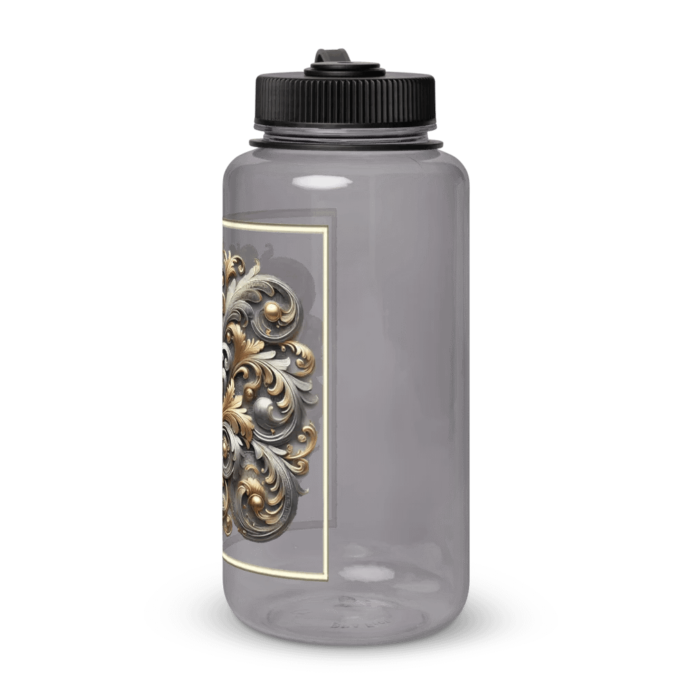 Ornate Metallic Floral Water Bottle product image (3)