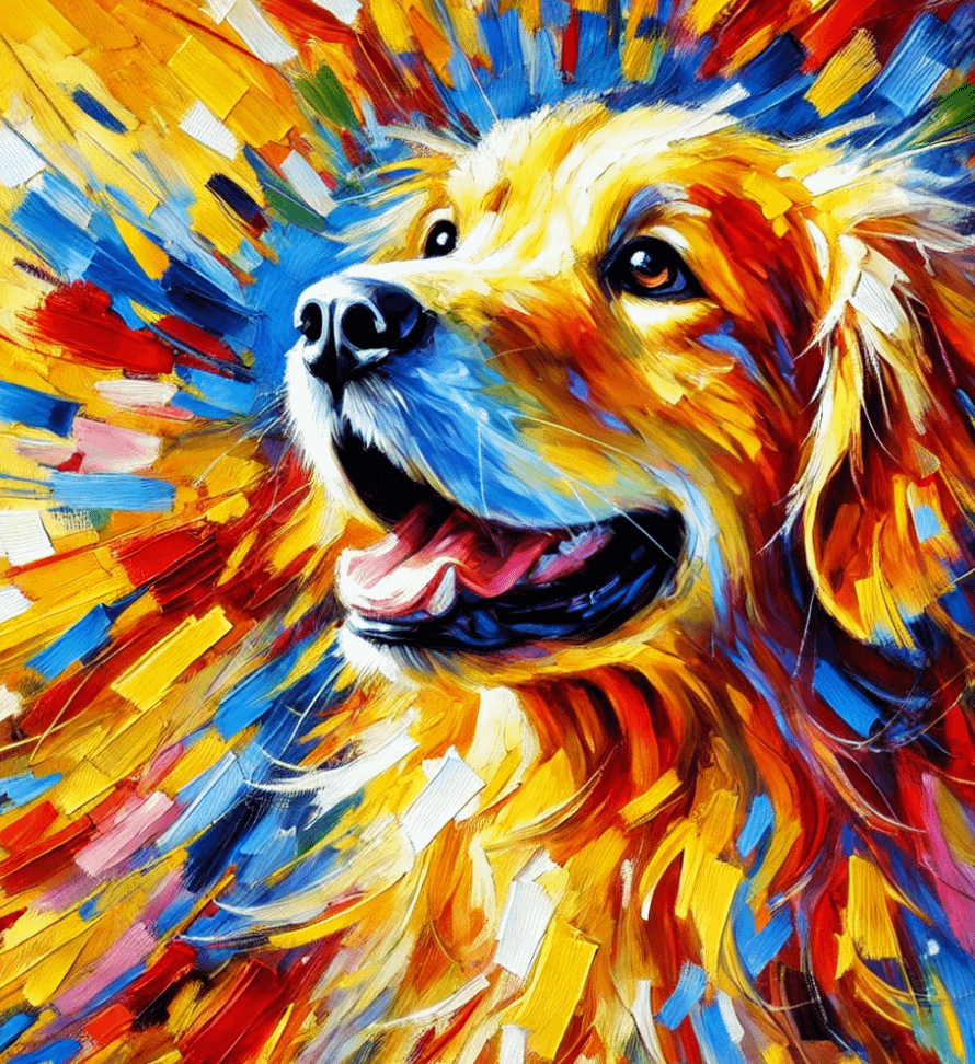 Golden Retriever: Vibrant Expression of Joy product image (1)