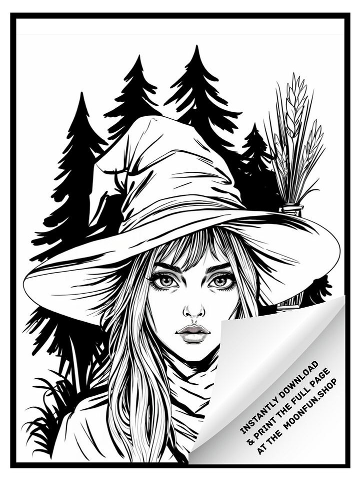 🧙 70 Witches & Haunted Places Halloween Coloring Pages for Teens & Adults product image (2)