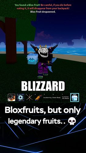 Bloxfruits, but only legendary fruits.. 💀 #e4erz #roblox #bloxfruits #fyp #shorts