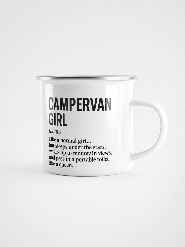 Campervan Girl - Enamel mug product image (1)