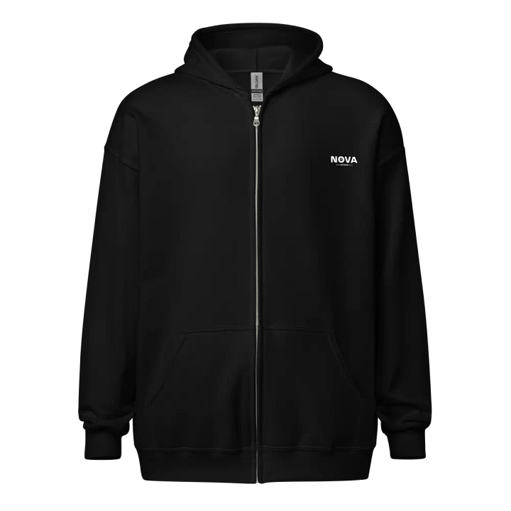 Pixelated Monochrome Zip Hoodie product image (1)