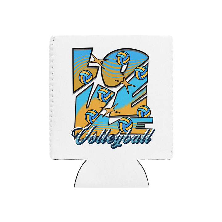 Love Me Volleyball Coozie Can Cooler product image (1)