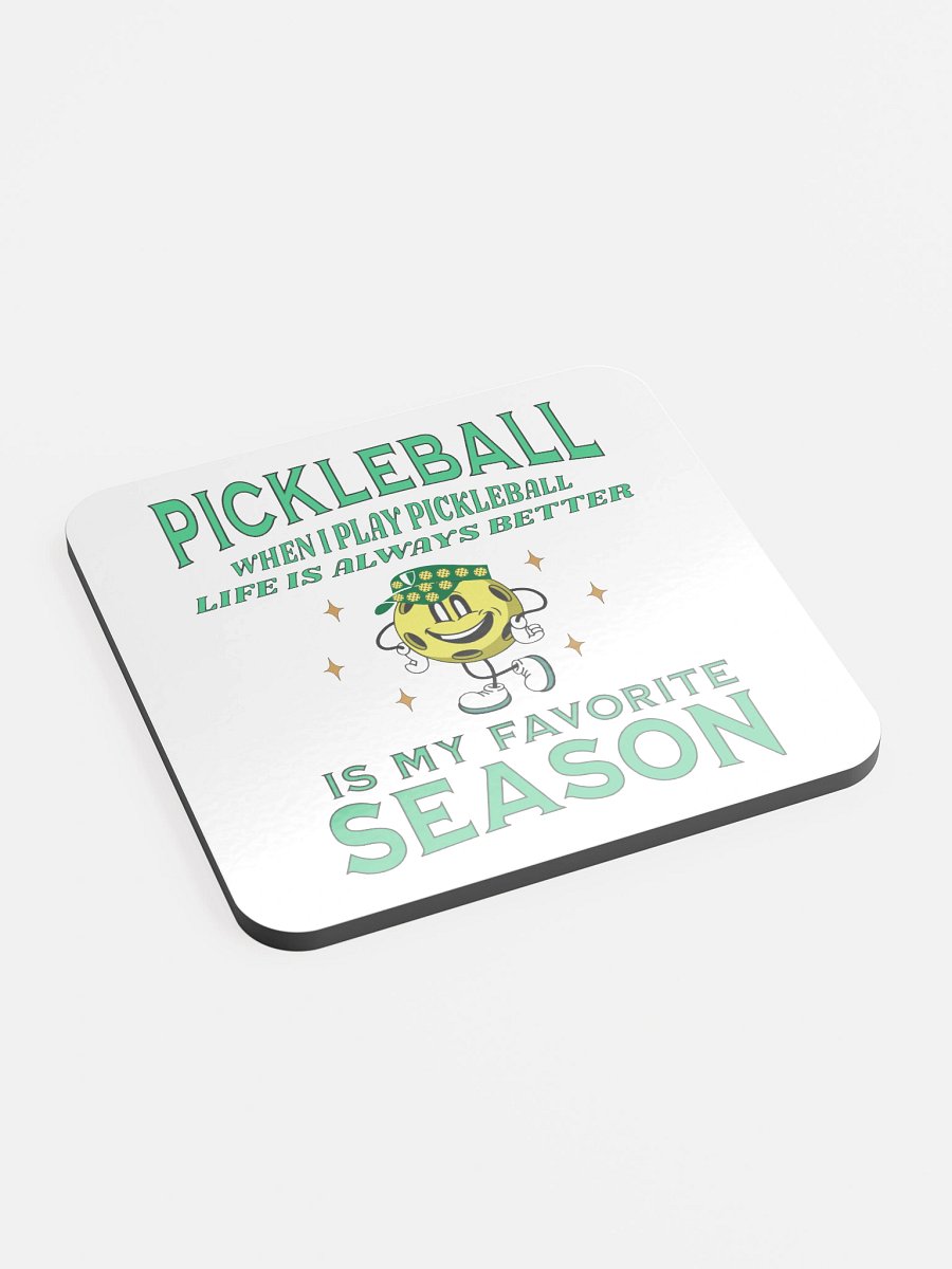 Pickleball Is My Favorite Season Star Cork Coaster product image (3)