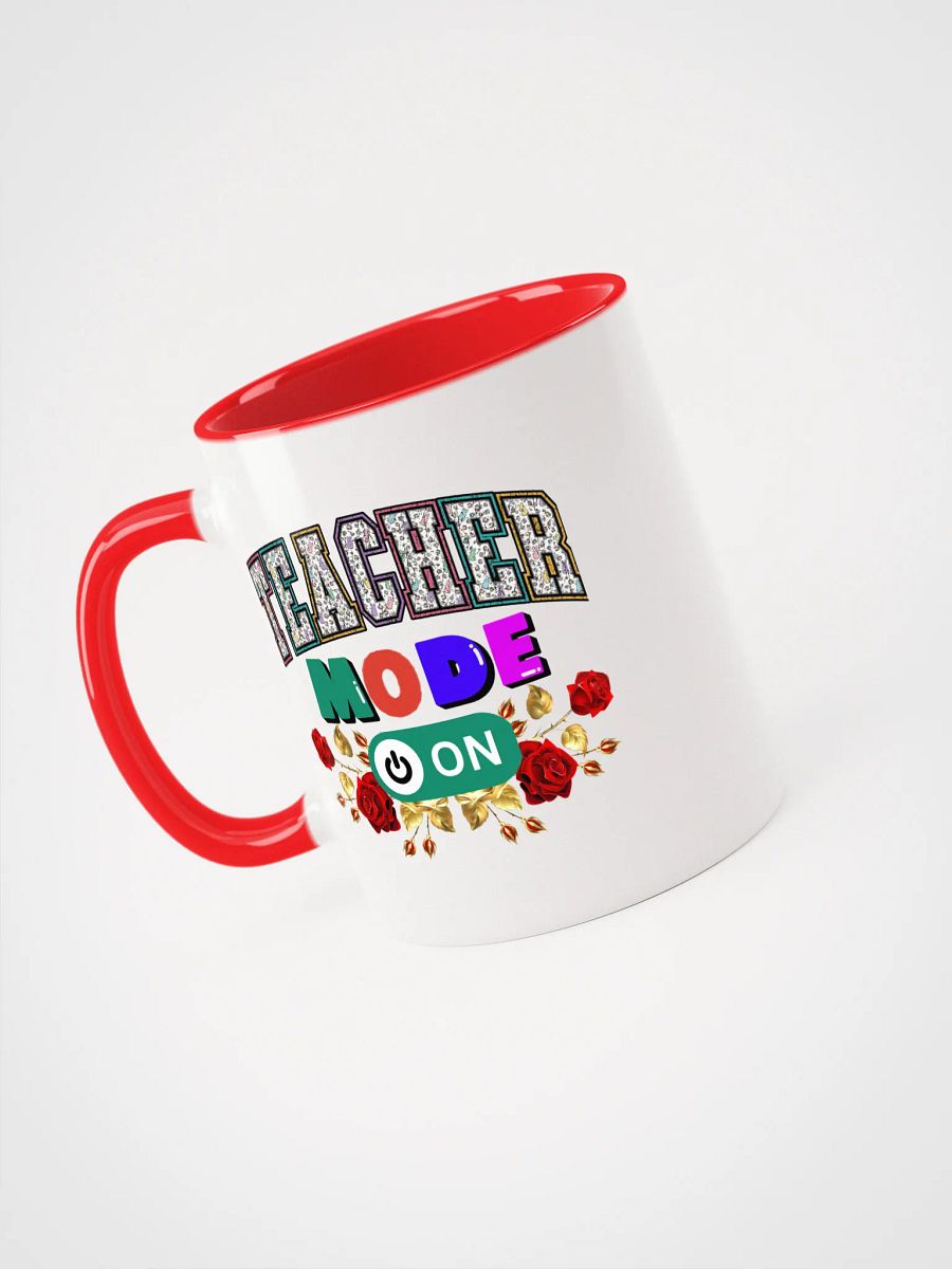 Teacher Mode On, Floral Teachers Ceramic Mug product image (3)