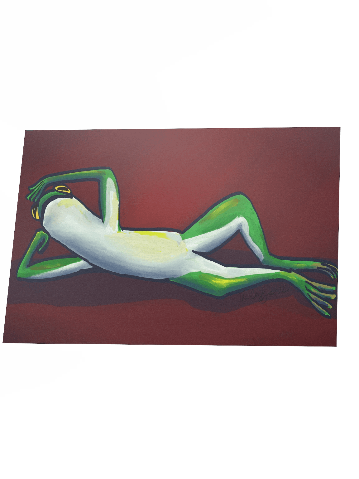 Reclining Frog Print product image (2)