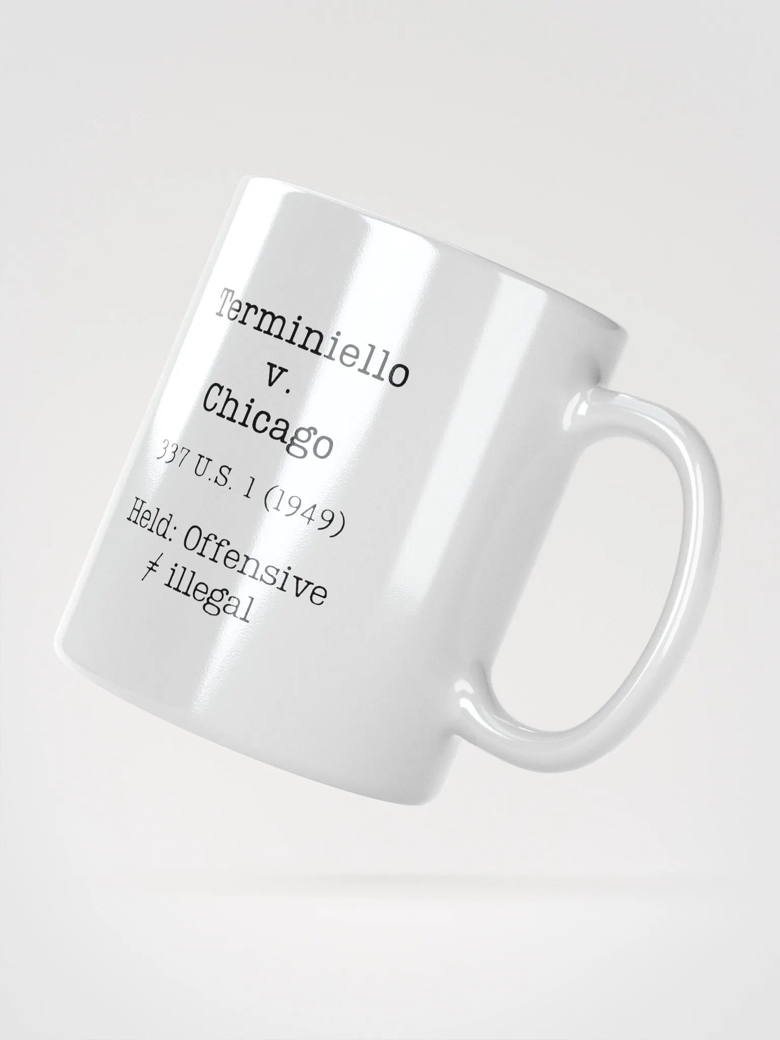 Terminiello v. Chicago "Offensive does not Equal Illegal" Mug product image (5)