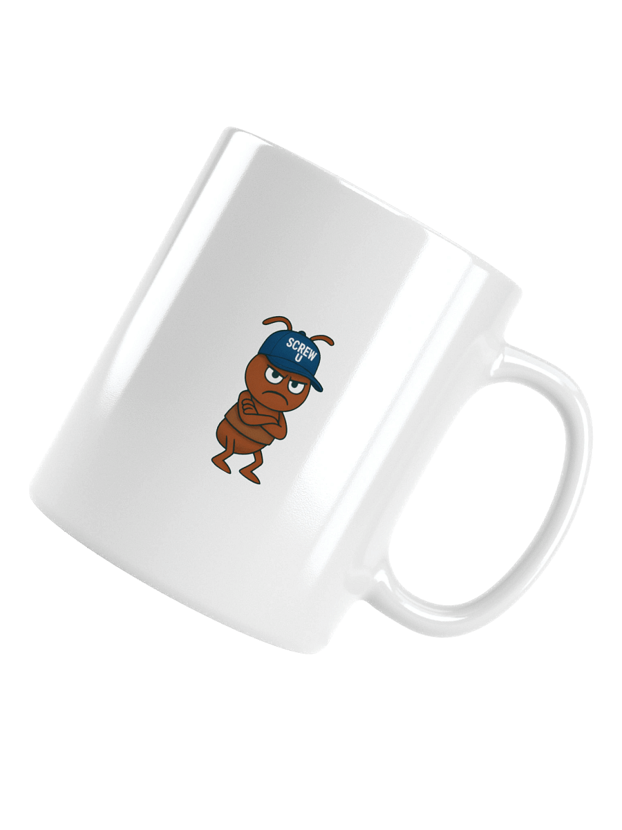 Screw U Coffee Mug by The ReluctAntz – White product image (5)
