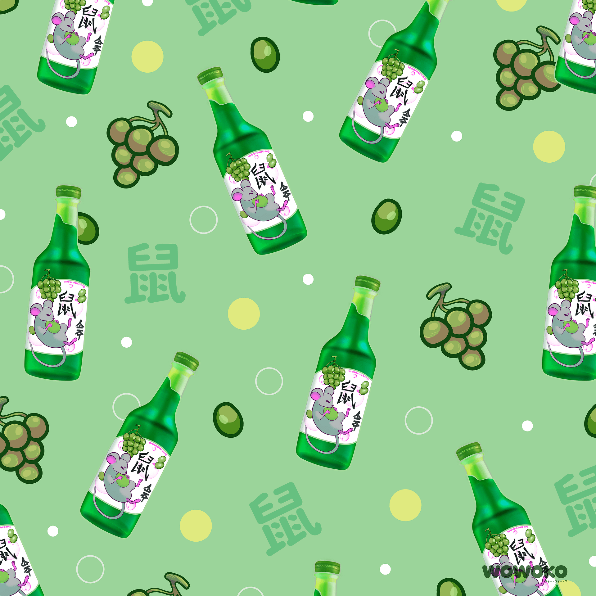 Micro Fiber Cloth - Zodiac Drinks - Soju Mouse/Rat product image (2)