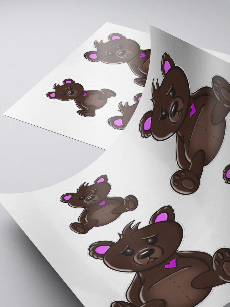 Anxious Teddy Coloured Stickers product image (4)
