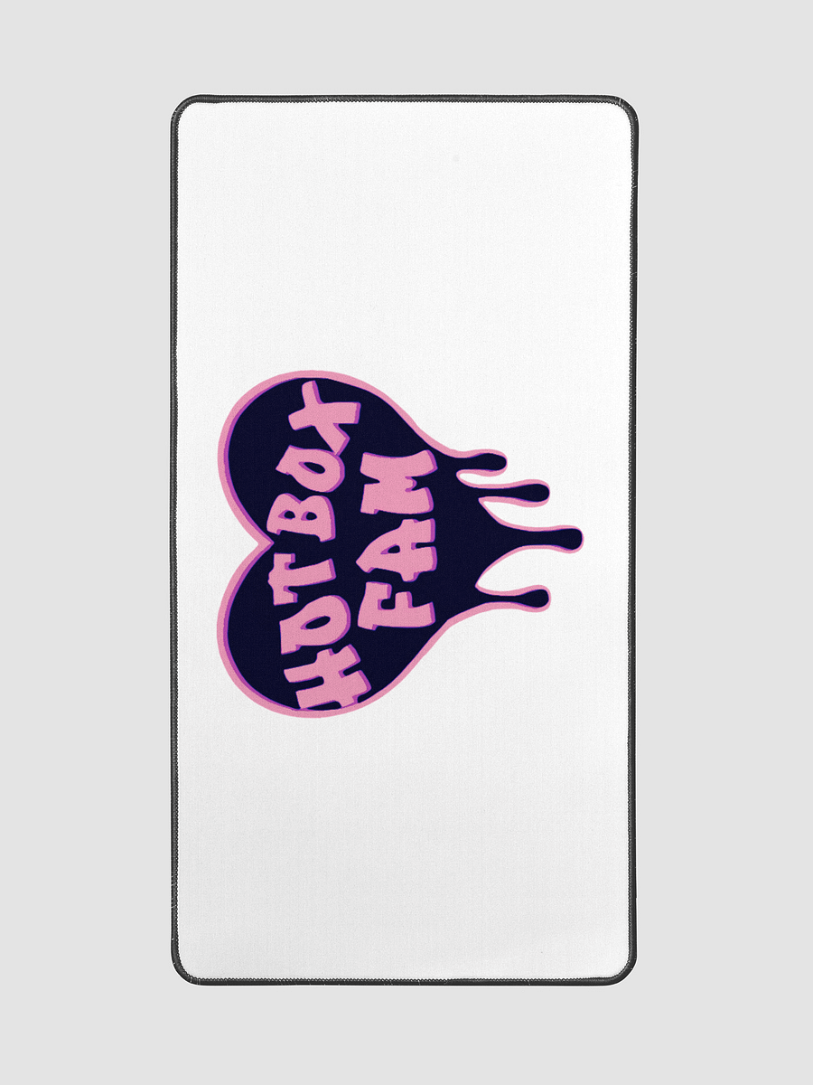 HOT BOX FAM BLACK AND PINK LOGO DESK MAT product image (2)
