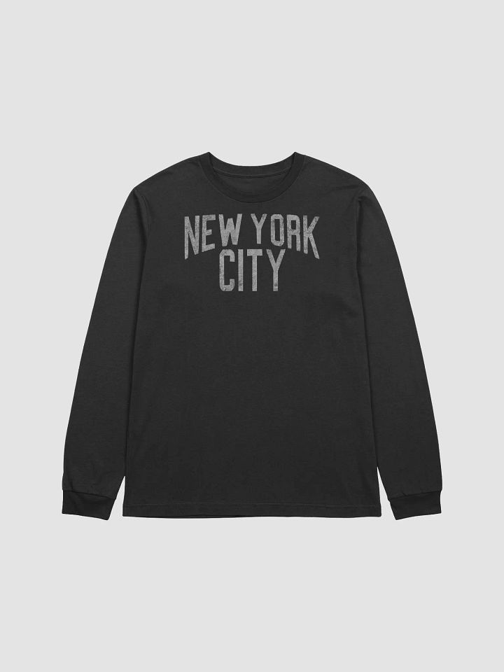 New York City LS T-shirt (White text) product image (2)