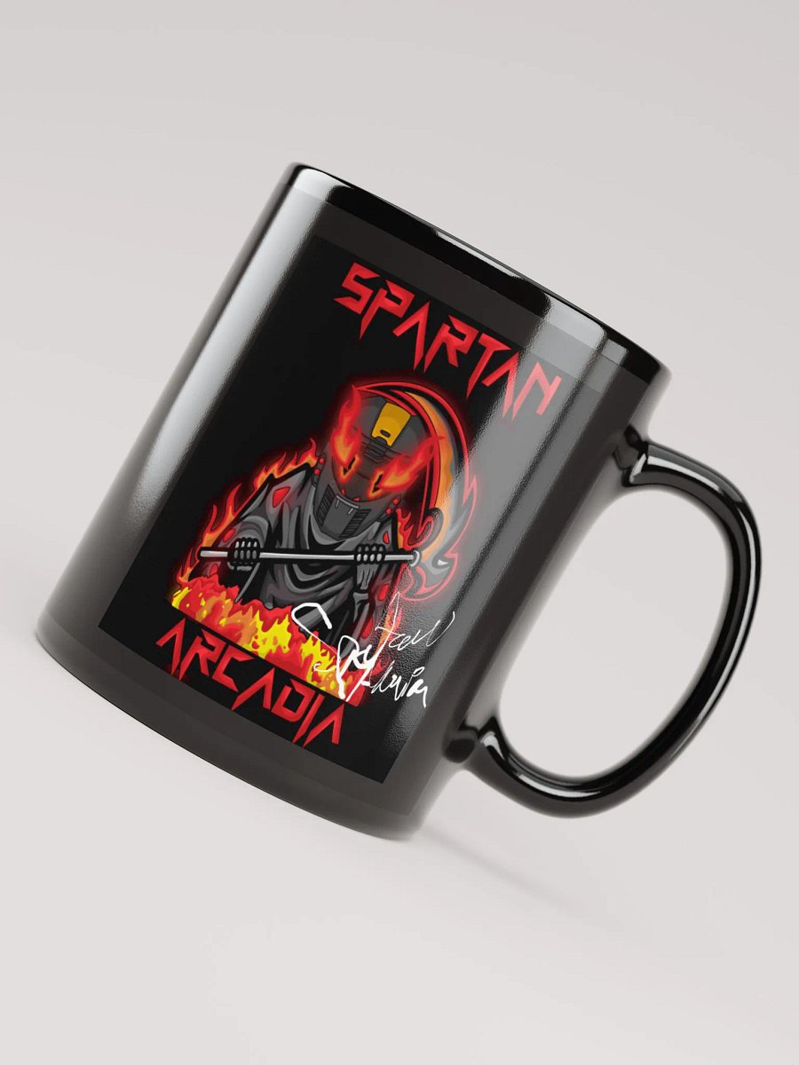 Spartan McCarron autographed black glossy mug product image (8)