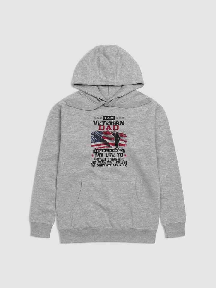 Patriotic Veteran Dad Premium Hoodie product image (4)
