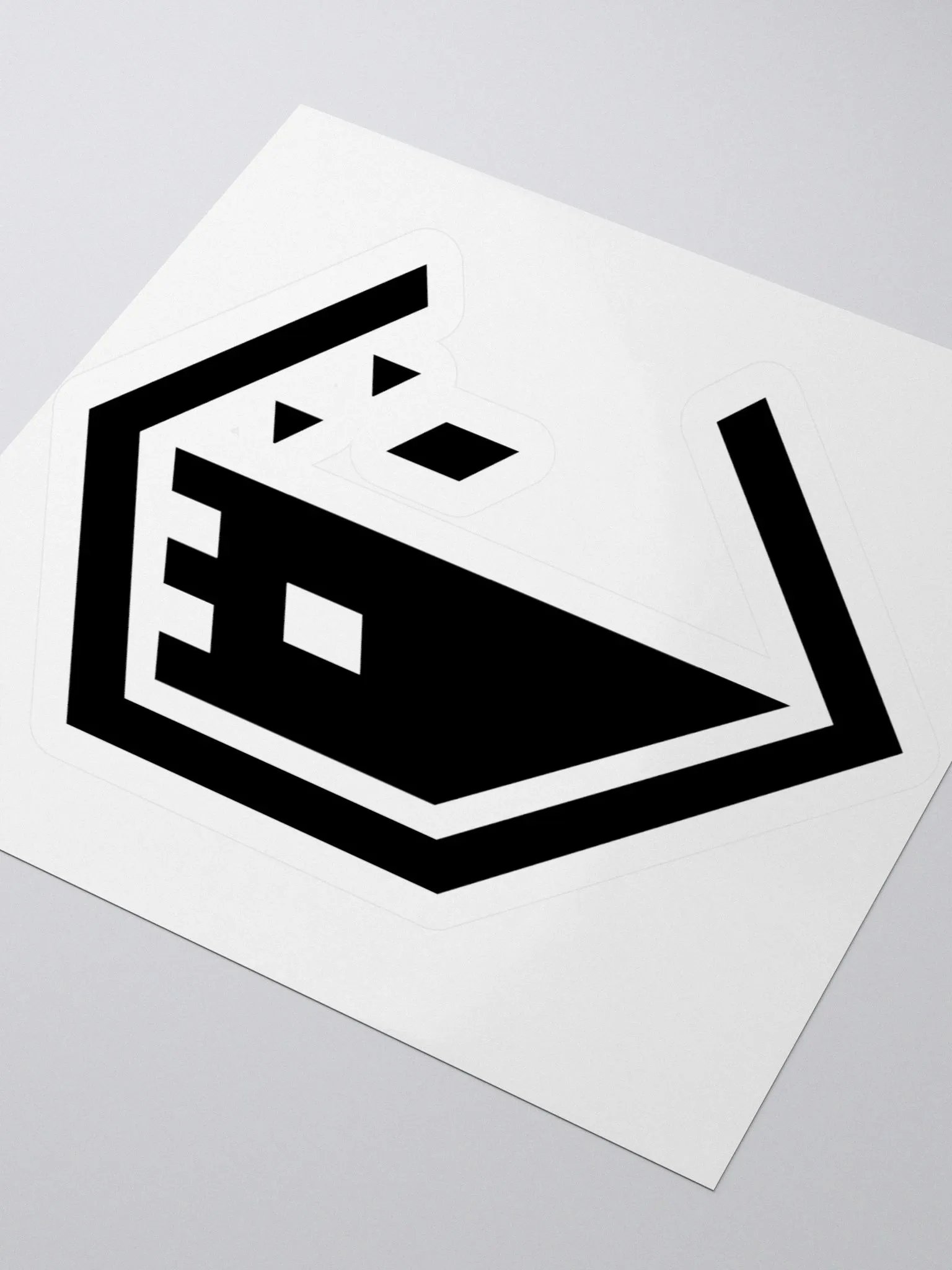 Castle Logo Sticker Black product image (3)