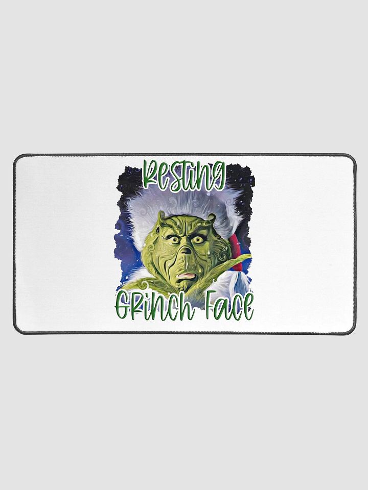 Resting Grinch Face Desk Mat product image (1)