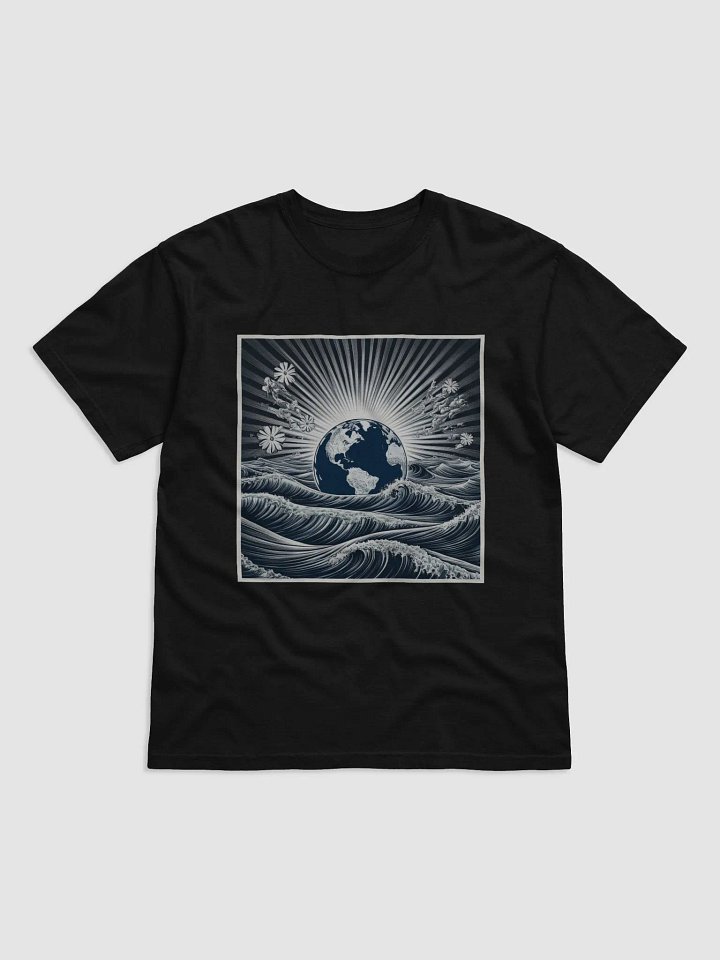 Cosmic Earth Bloom T-Shirt product image (1)