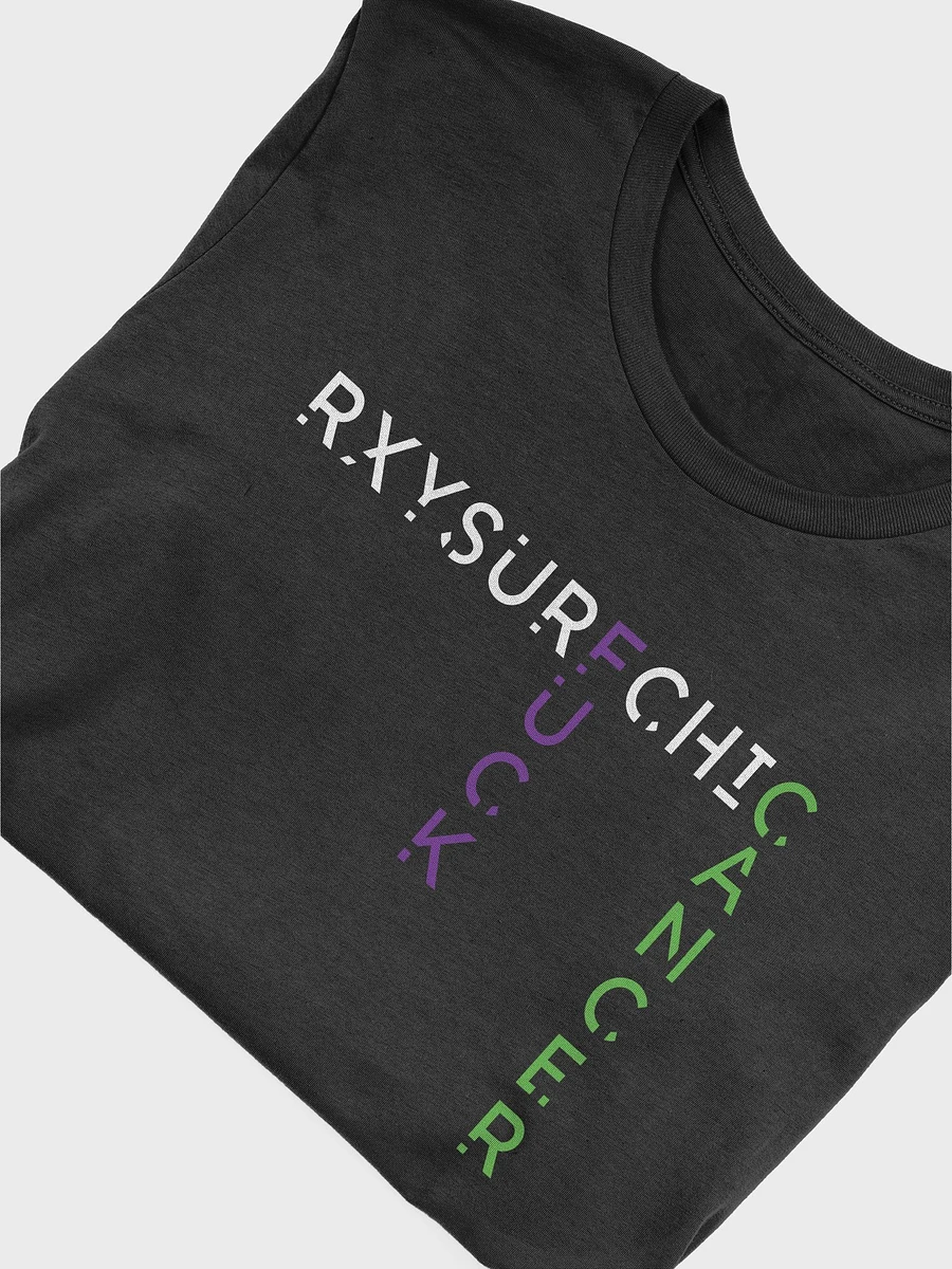 [charity] FUCK CANCER - purple accent shirt product image (5)