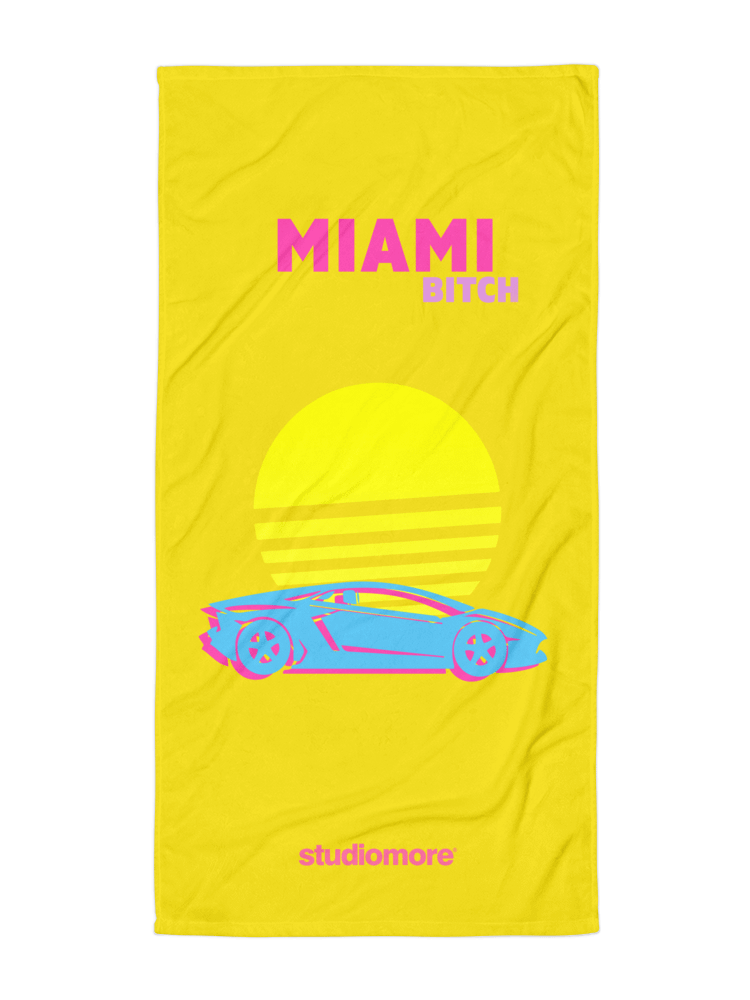 Miami Bitch Beach Towel product image (1)