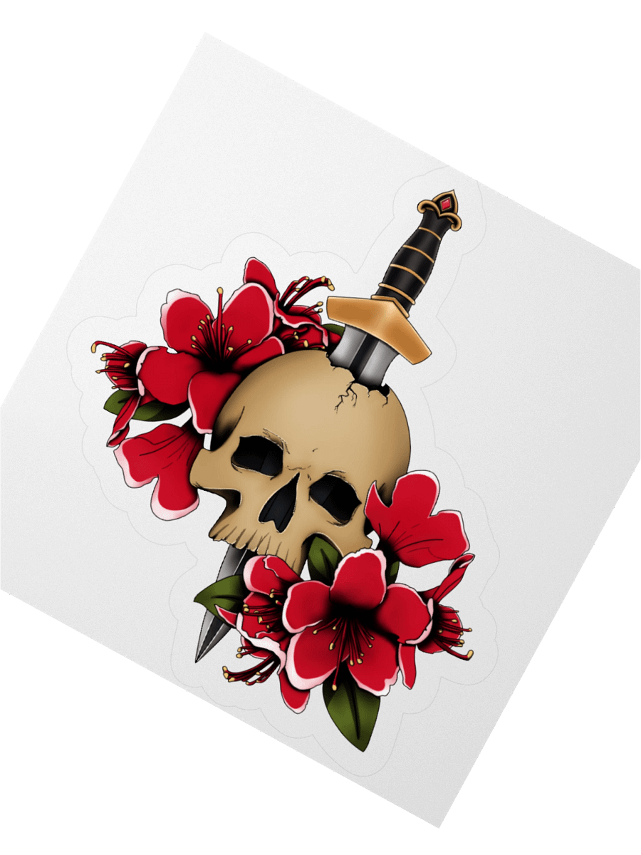 Skull and Roses Sticker product image (4)