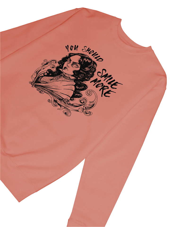 "SMILE MORE" Sweatshirt (Design #1) product image (2)