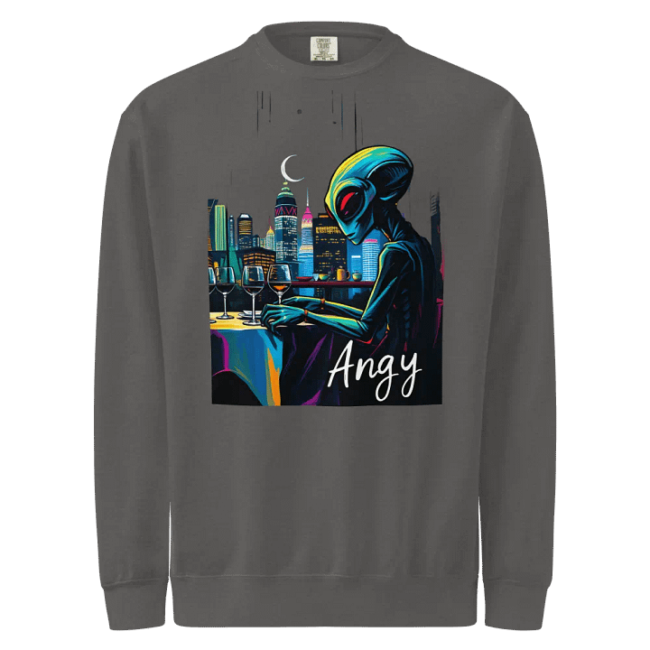 Extraterrestrial Wine Night Sweatshirt product image (1)