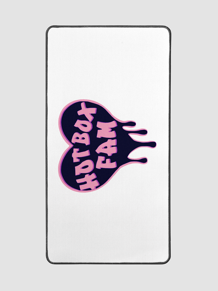 HOT BOX FAM BLACK AND PINK LOGO DESK MAT product image (2)