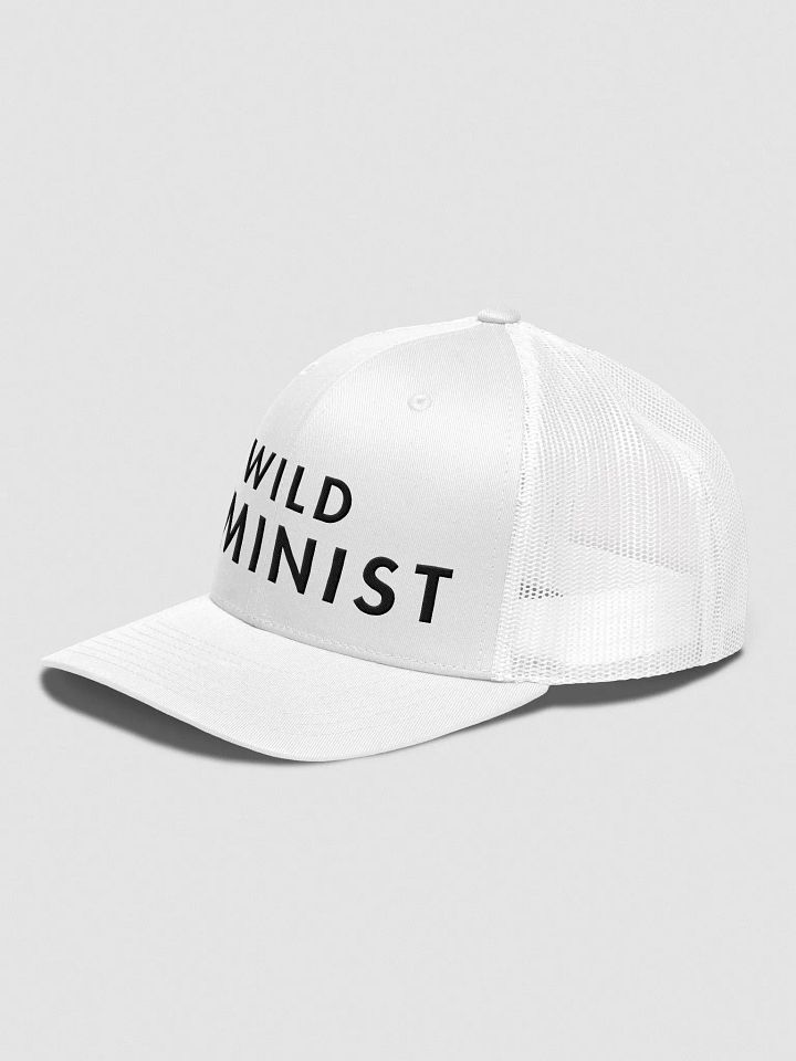Wild Feminist White Trucker Hat. product image (2)