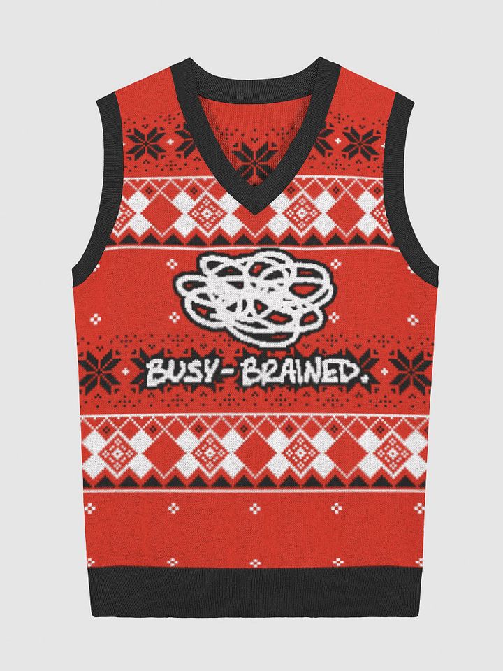 BUSY-BRAINED (holiday vest 2) product image (2)