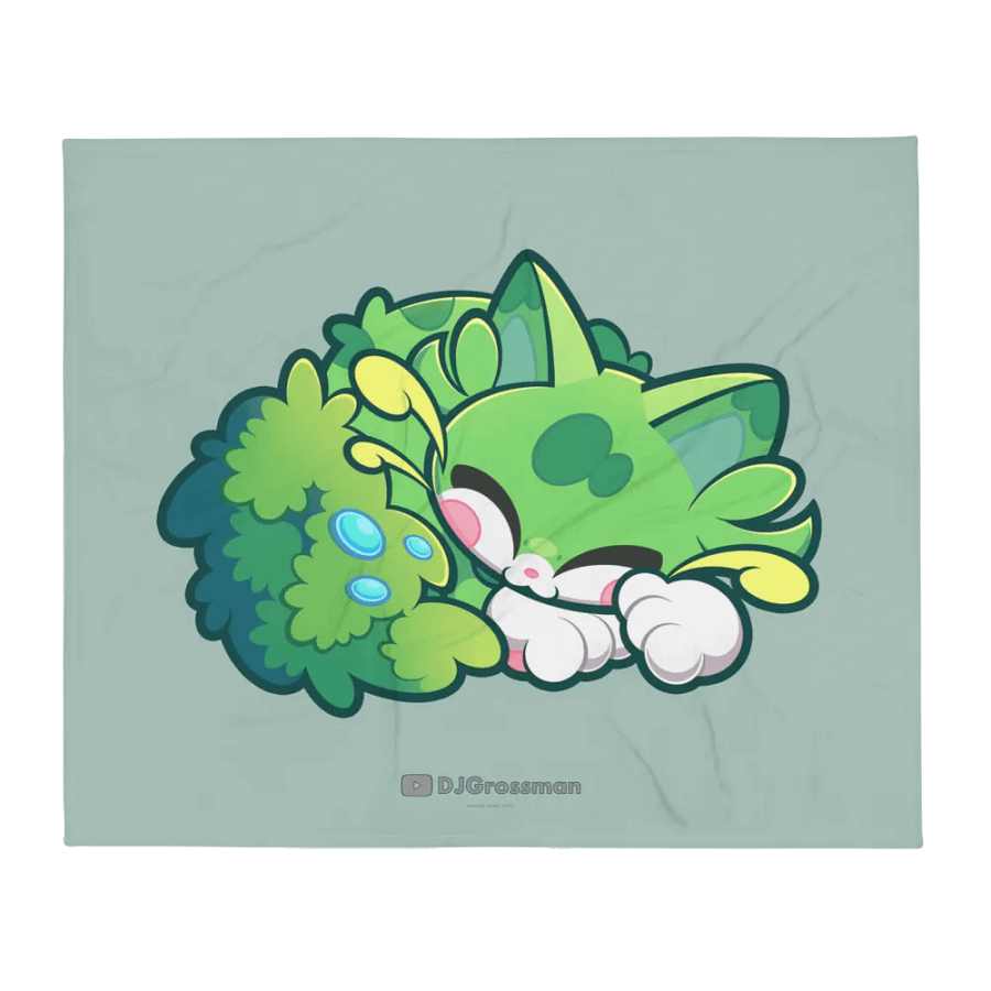 Sleeping Chloe • Throw Blanket (Opal) product image (1)