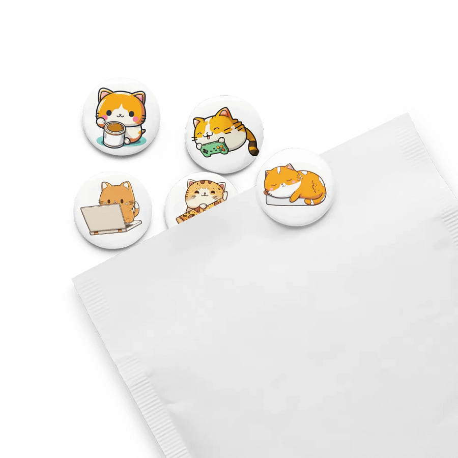 Adorable Cat Pin Button Set product image (13)