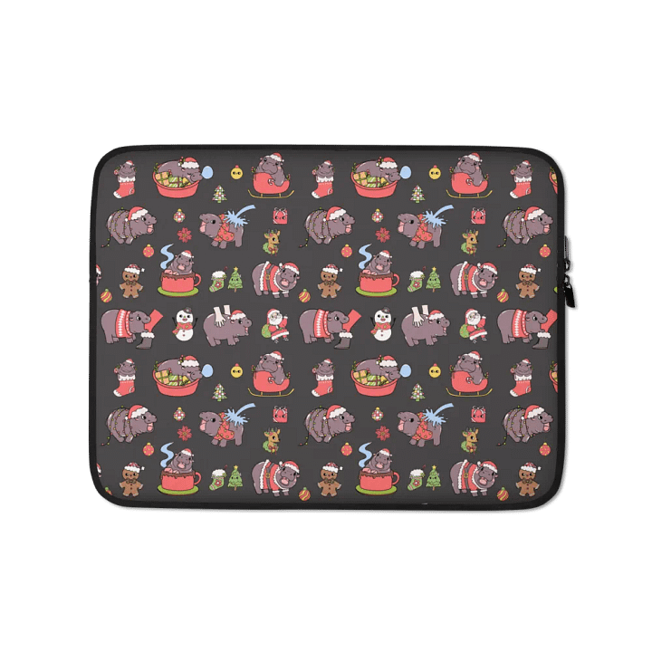 MOODENG'S CHRISTMAS LAPTOP SLEEVE product image (1)