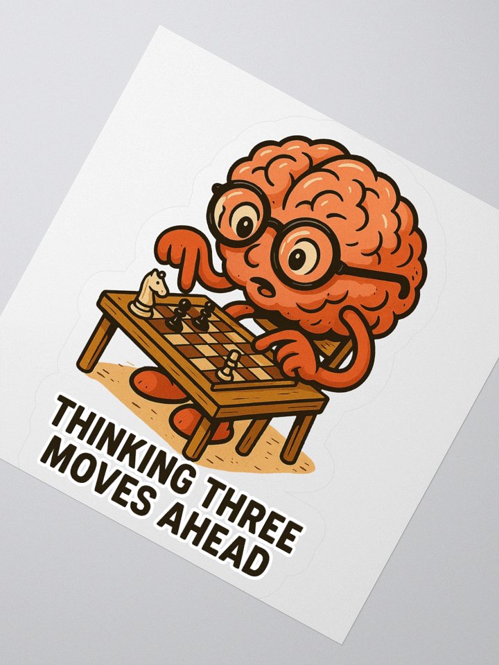 Thinking 3 Moves Ahead Stickers product image (2)
