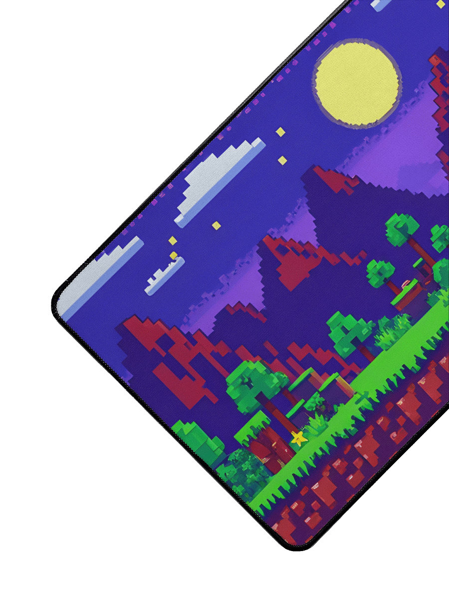 Minefort Pixel Nightscape Mousepad product image (3)