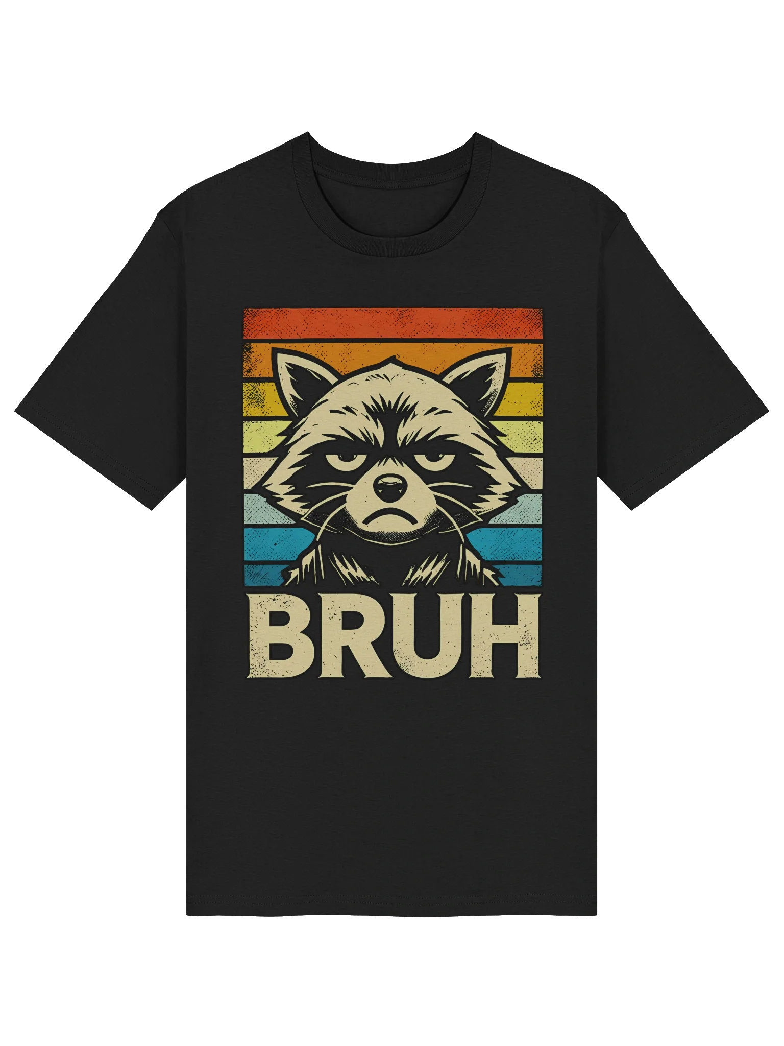 Raccoon Bruh Retro Rainbow product image (8)
