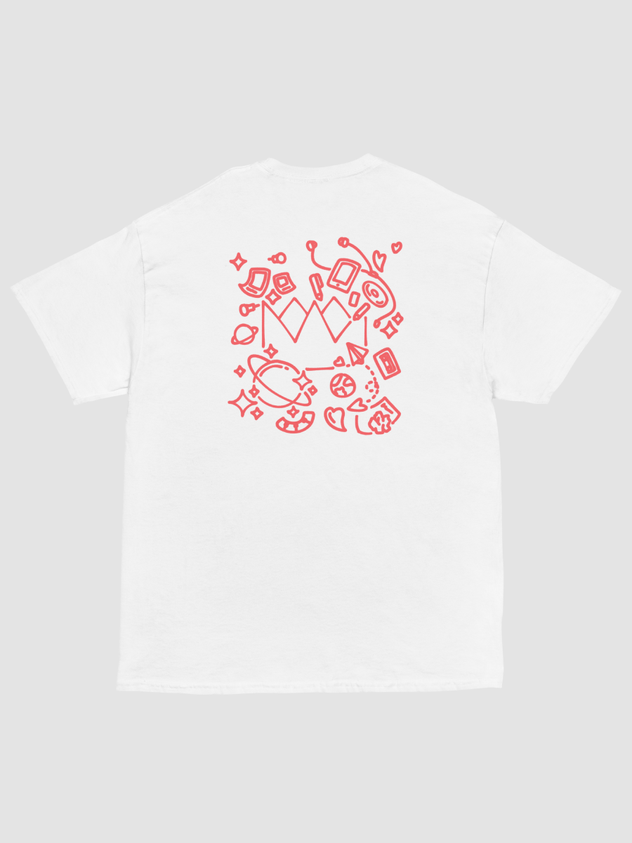 BASIC Red Neon Doodles T-Shirt Embroidered product image (3)