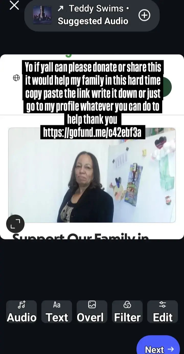 Yo if yall can please donate or share this it would help my family in this hard time copy paste the link write it down or just go to my profile whatever you can do to help thank you  https://gofund.me/c42ebf3a